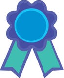 A blue ribbon Royalty Free Stock Photos