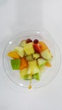 Fruit Salad in white table top. Royalty Free Stock Image