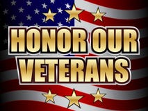 Honor Our Veterans Day Royalty Free Stock Photo