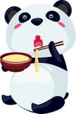 Panda Noodle Royalty Free Stock Images