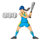 Softball Girl Stock Images