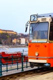 Tram number 2 in Budapest, Hungary Royalty Free Stock Images